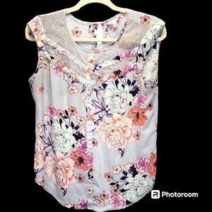 Vintage Candie's Floral Summer Top M